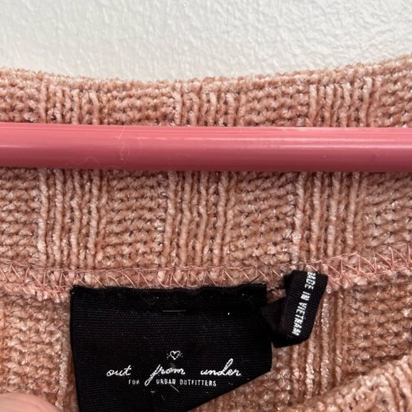 Urban outfitters out from under pinkish brown chenille sweater GUC size L - Picture 6 of 8
